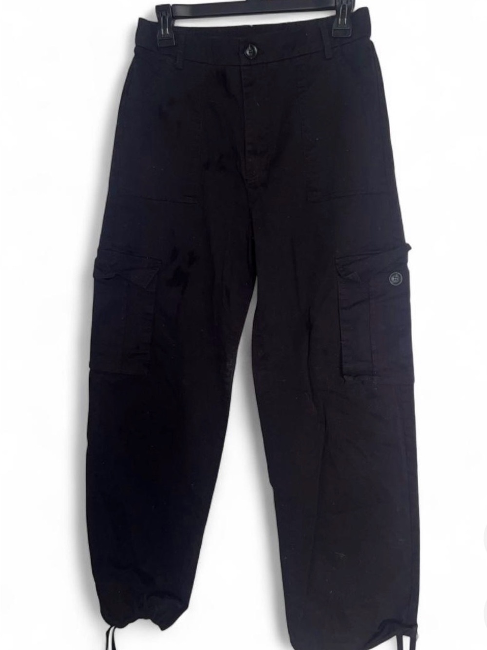 Amazon Women's Black Cargo Jeggings with Utility Pockets